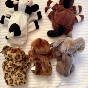 Plush Animal Hand Puppets - Assorted Colors